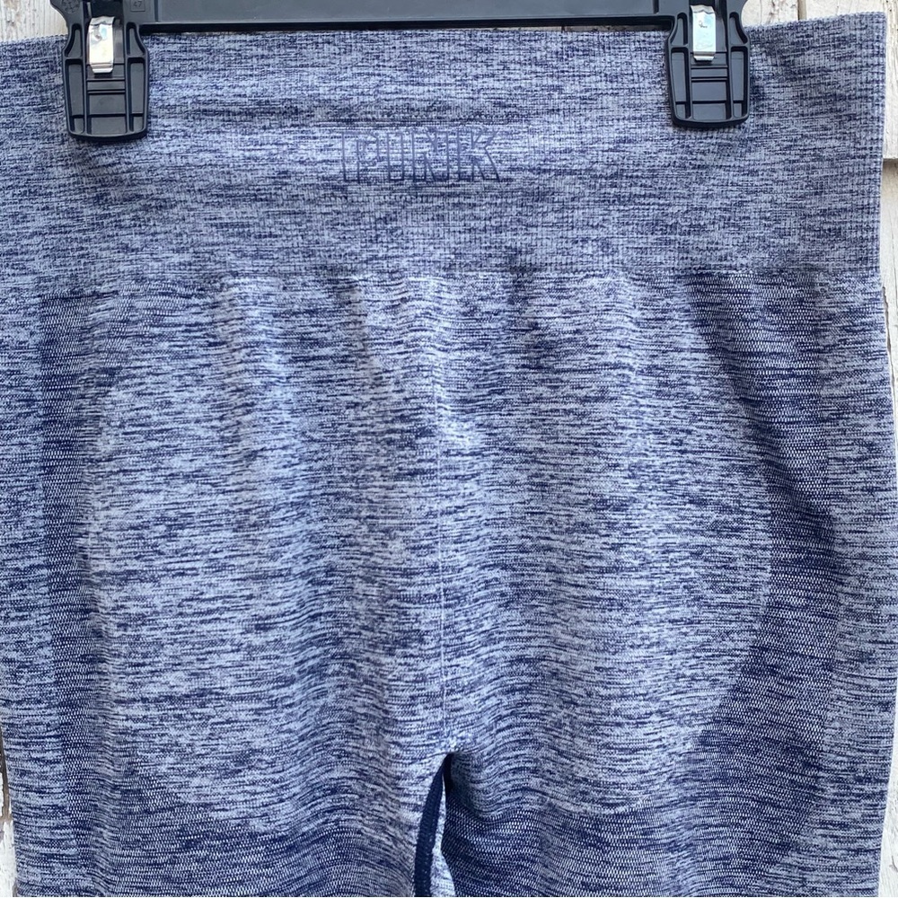 Pink Victoria Secret High Rise Mesh Insert Seamless Leggings - Picture 5 of 7